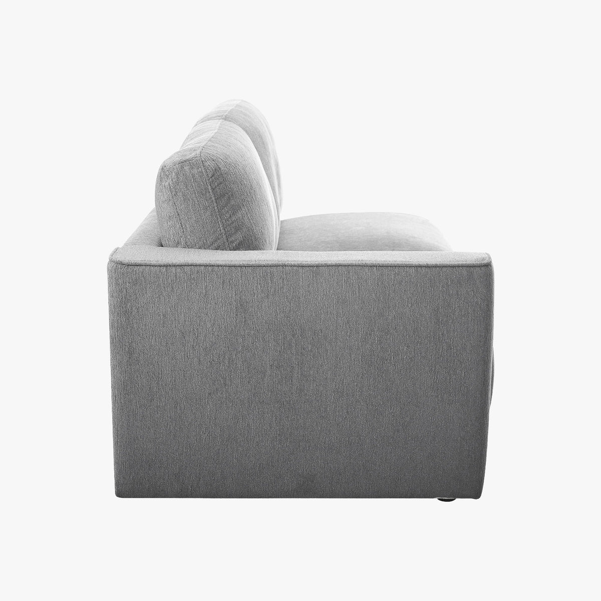 SYLAN Canapé d'angle réversible en tissu gris - Canapés d'angle - Mobilier Deco