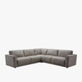 SYLAN Canapé d'angle réversible en tissu taupe