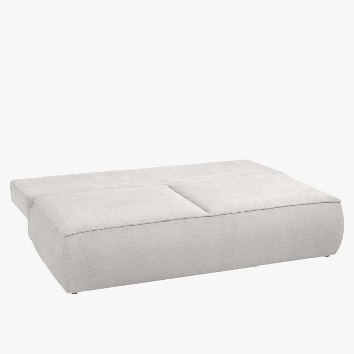 TILIA Canapé 3 places convertible avec coffre en tissu beige