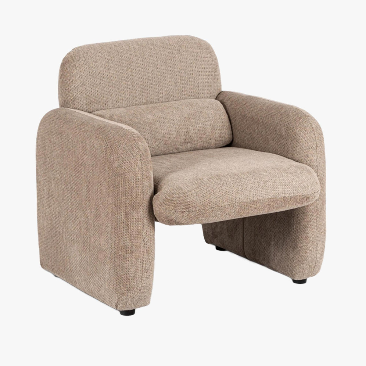 TOGO Fauteuil en tissu beige foncé - Fauteuils - Mobilier Deco