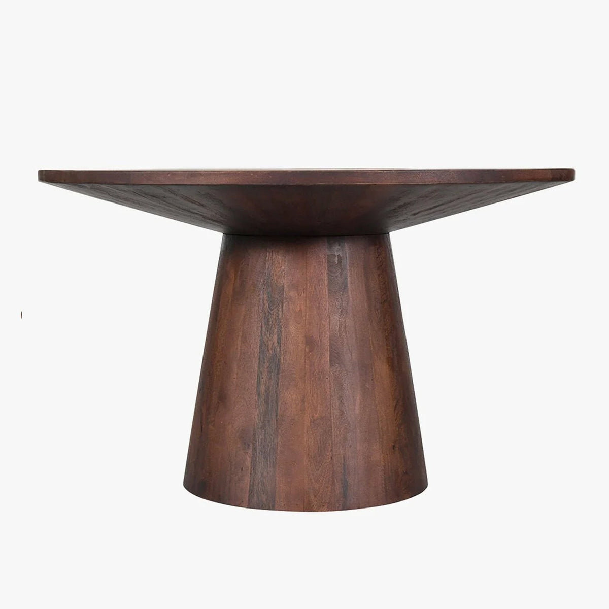 TOMMY - 130 Table à manger ronde en bois de manguier D130 cm - Table à manger - Mobilier Deco