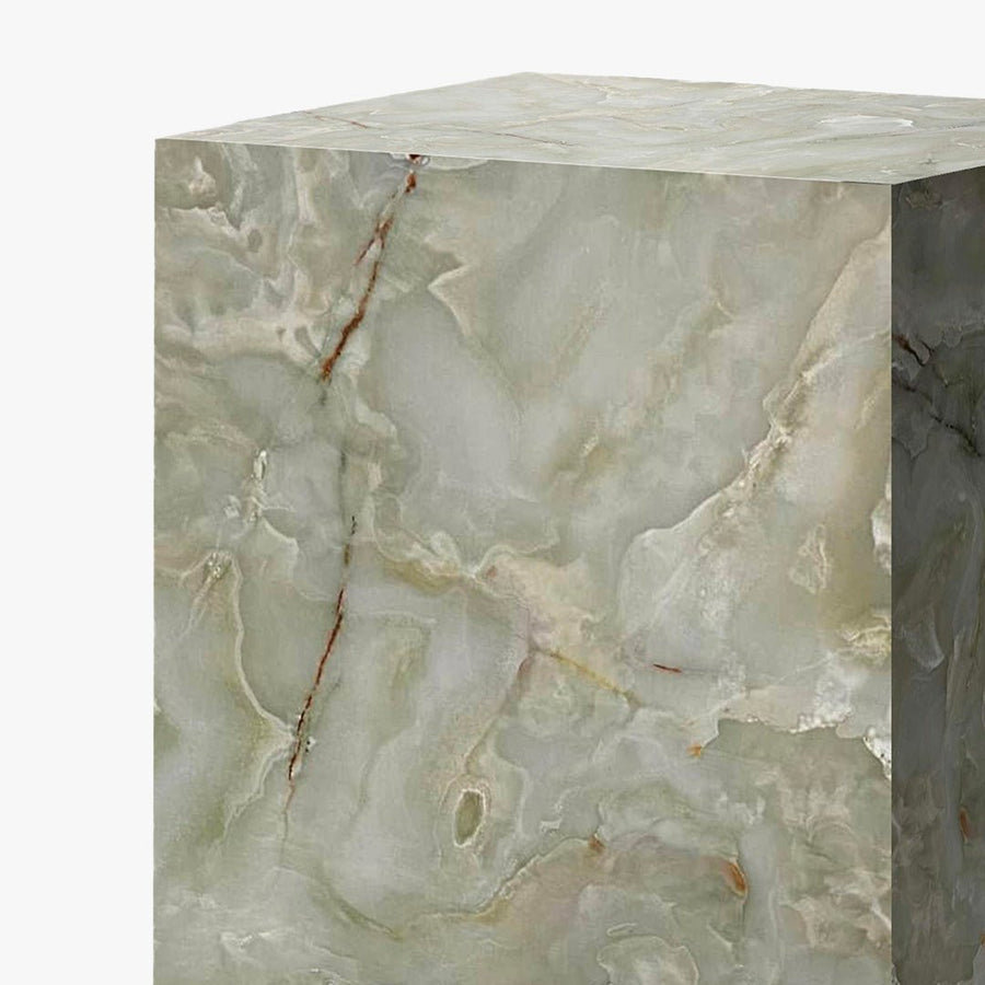 TRESA Table d'appoint en marbre d'ingénierie vert — aperçu vidéo