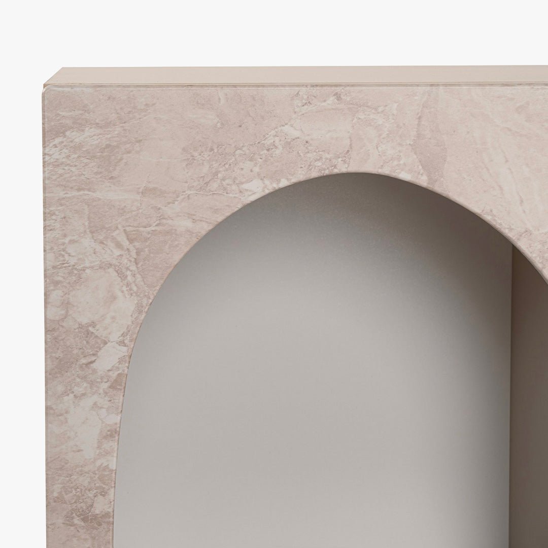 VERA Console avec 6 niches beige 120 cm - Consoles - Mobilier Deco