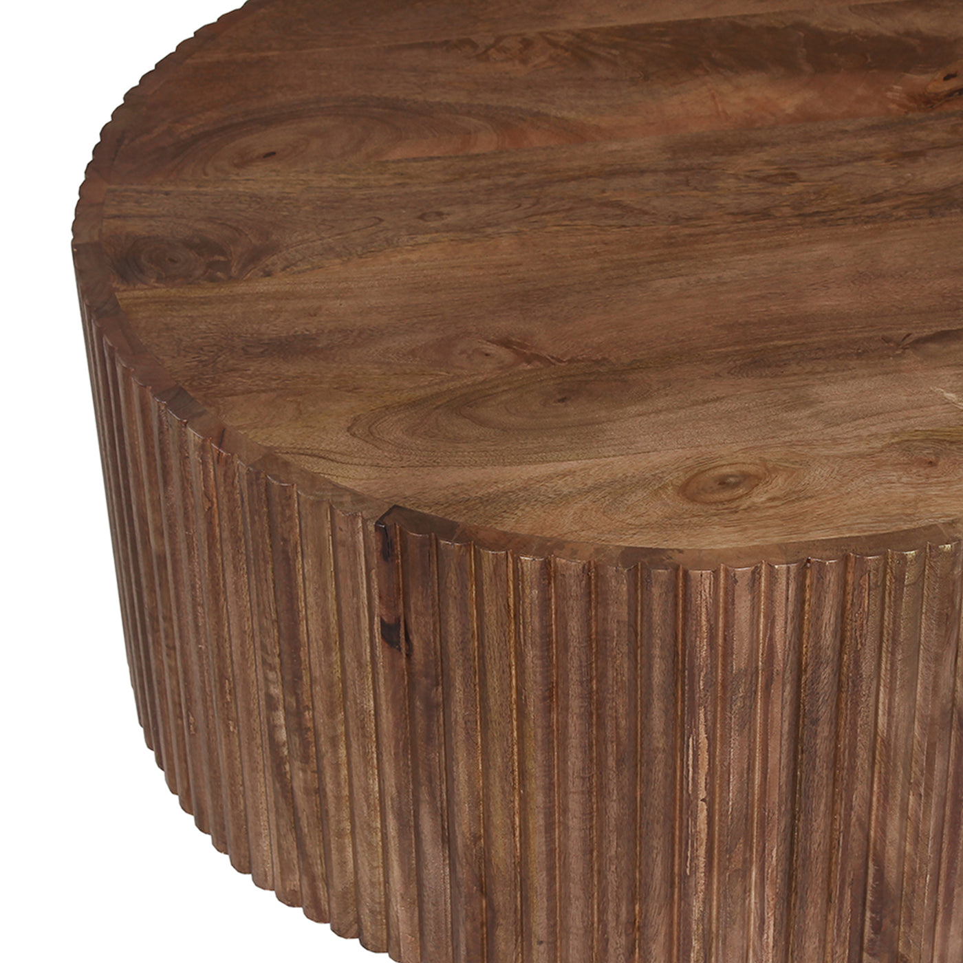 VICTOR Table basse bois de manguier brun clair 70 cm