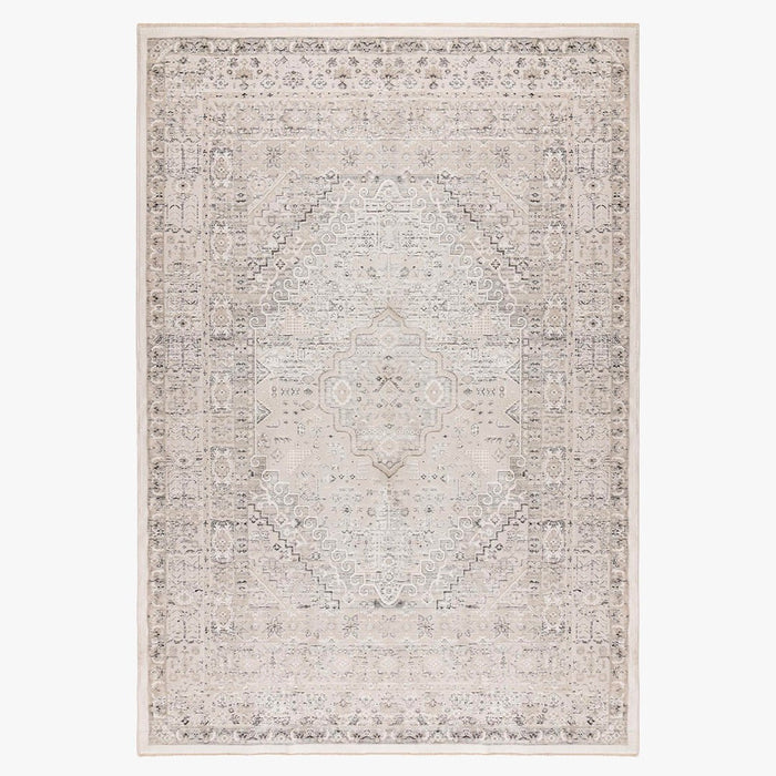 VISTA Tapis oriental blanc écru et beige - 160x230 cm