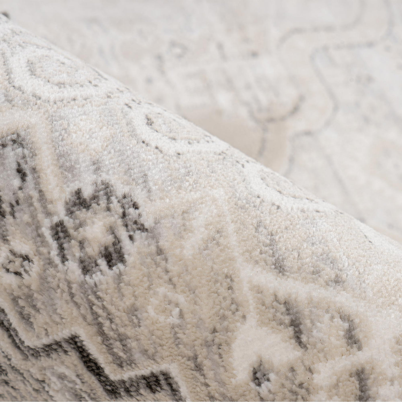 VISTA Tapis oriental blanc écru et beige - 160x230 cm
