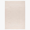 VIVA 2 Tapis en tissu doux à motif en relief blanc écru - 160x230 cm