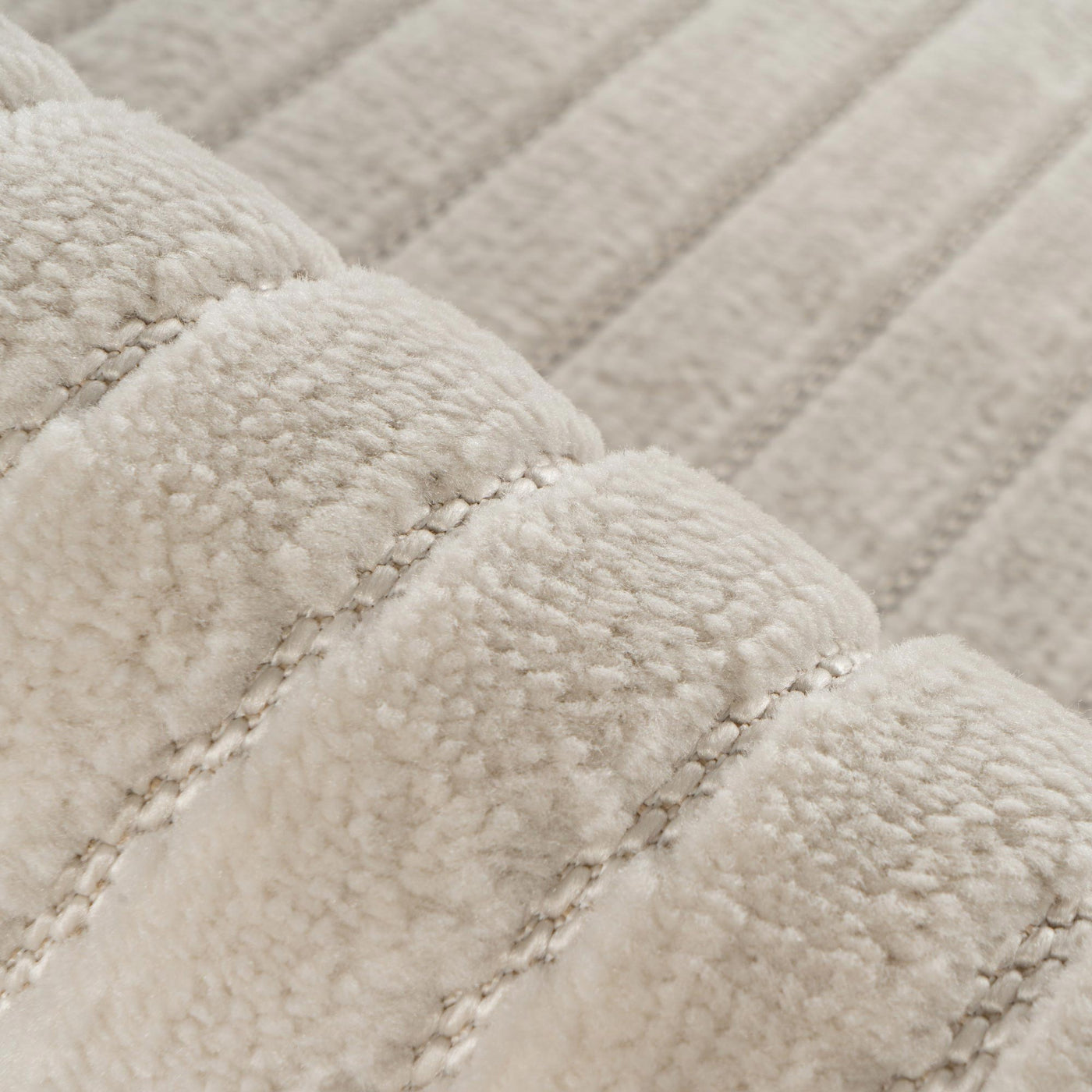 VIVA Tapis en tissu doux à motif en relief blanc écru - 160x230 cm