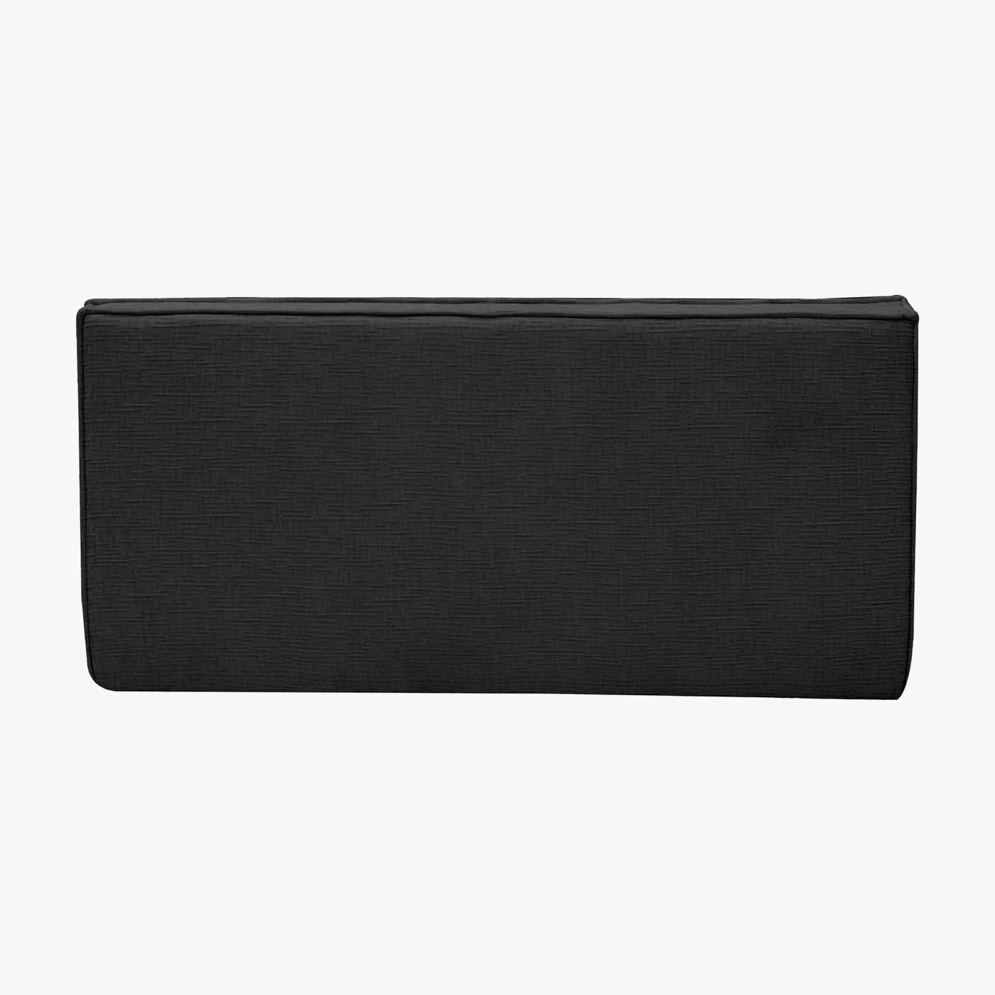 ZEYNA Canapé 2 places modulable en tissu noir