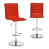 Lot de 2 tabourets rouges