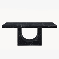 Table à manger design en marbre noir
