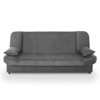 Banquette clic clac convertible en tissu gris