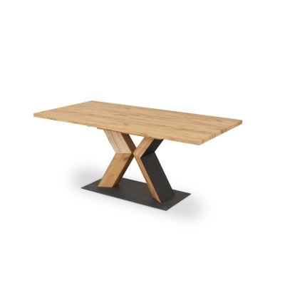 Table à manger rectangulaire extensible couleur bois