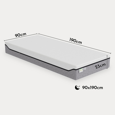 Matelas ressorts ensachés épaisseur 23 cm - 90x190 cm