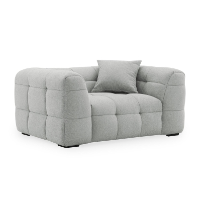 Fauteuil en tissu gris