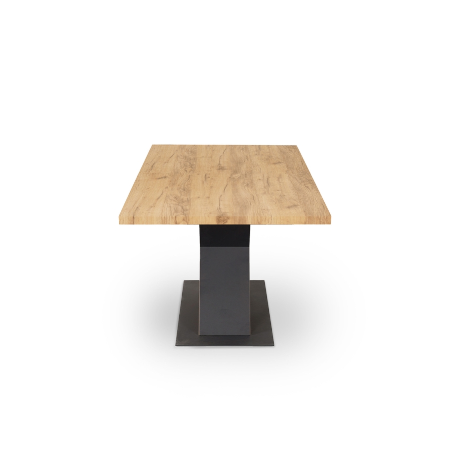 Table à manger rectangulaire extensible couleur bois
