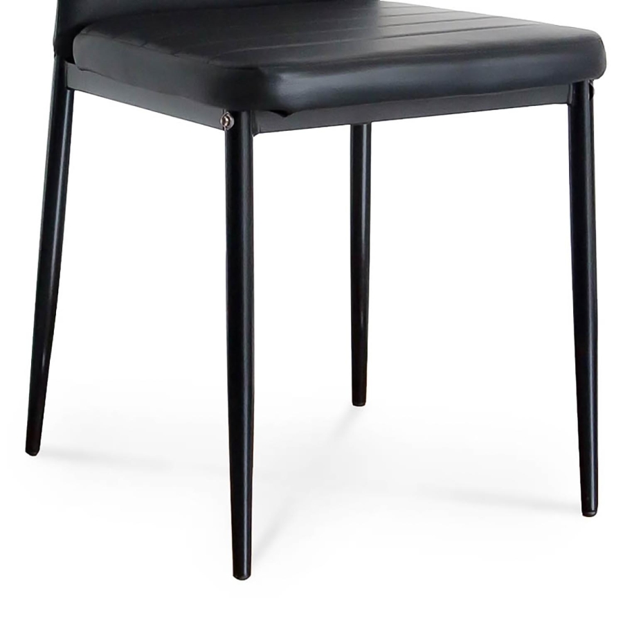 Lot de 6 chaises noires design et confortables