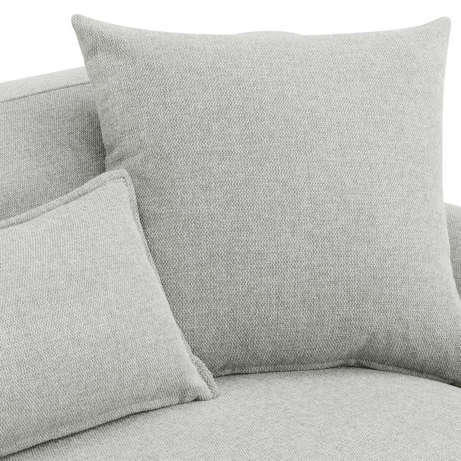 Canapé scandinave 4 places en tissu gris